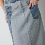 DeniceCC Denim Mix Skirt - Denim blue - Co'couture