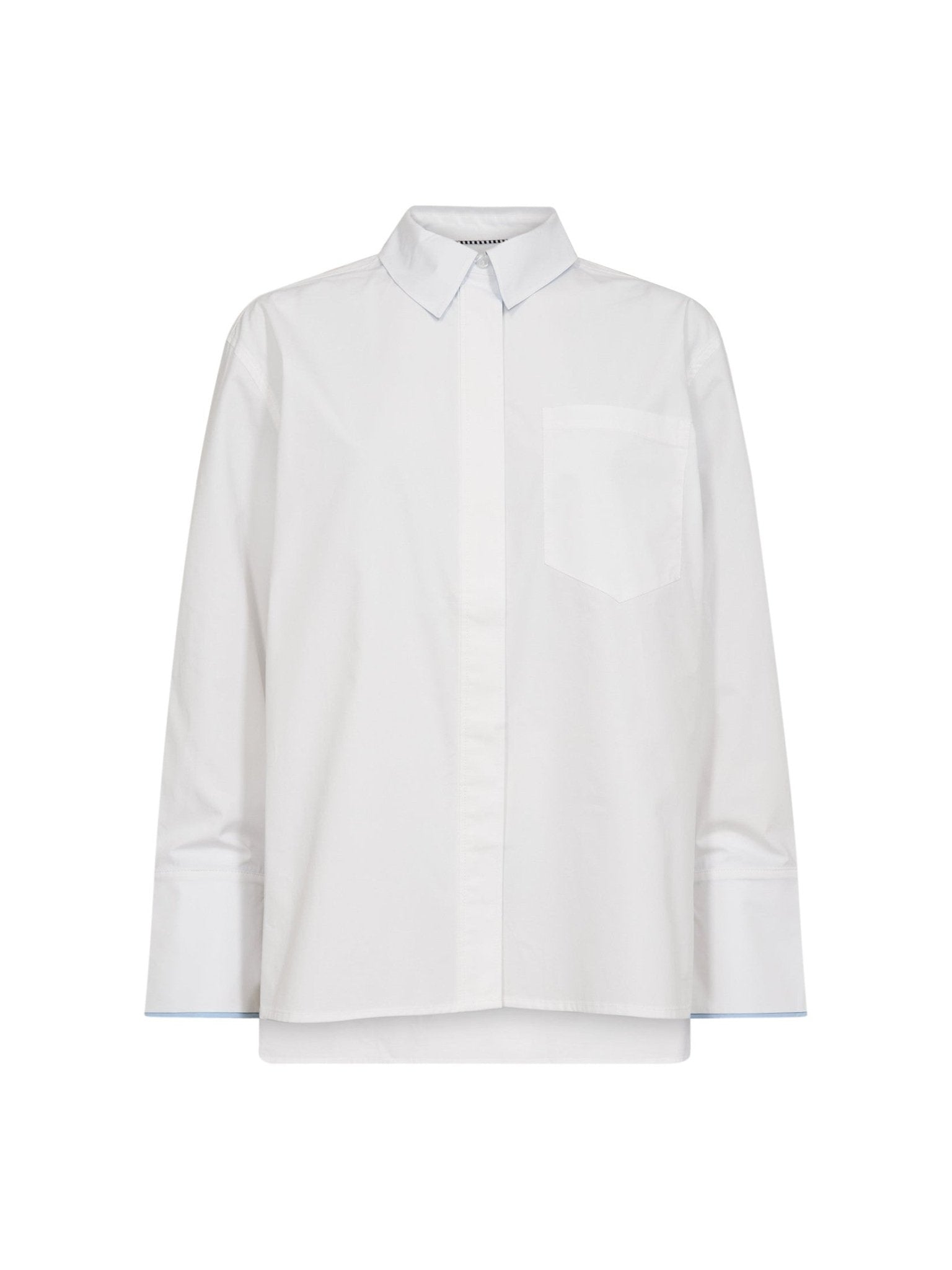 DonnaCC Fold Cuff Shirt - White - Co'couture