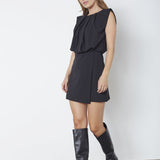 FalconCC Pleat Mini Dress - Black - Co'couture