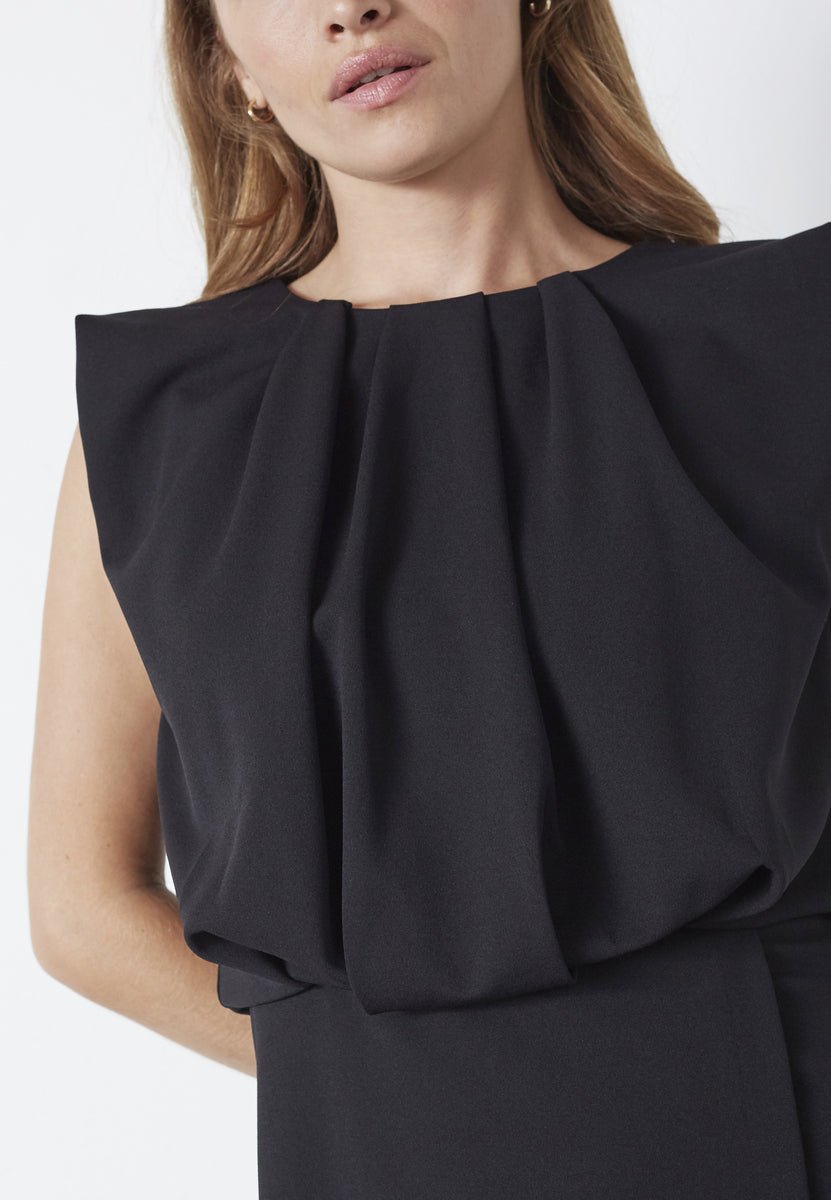FalconCC Pleat Mini Dress - Black - Co'couture
