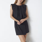 FalconCC Pleat Mini Dress - Black - Co'couture