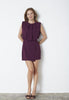 FalconCC Pleat Mini Dress - Plum