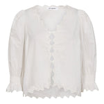 GemmaCC Embroidery SS Shirt - White - Co'couture