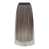GlitterCC Plissé Skirt - Dark Brown - Co'couture