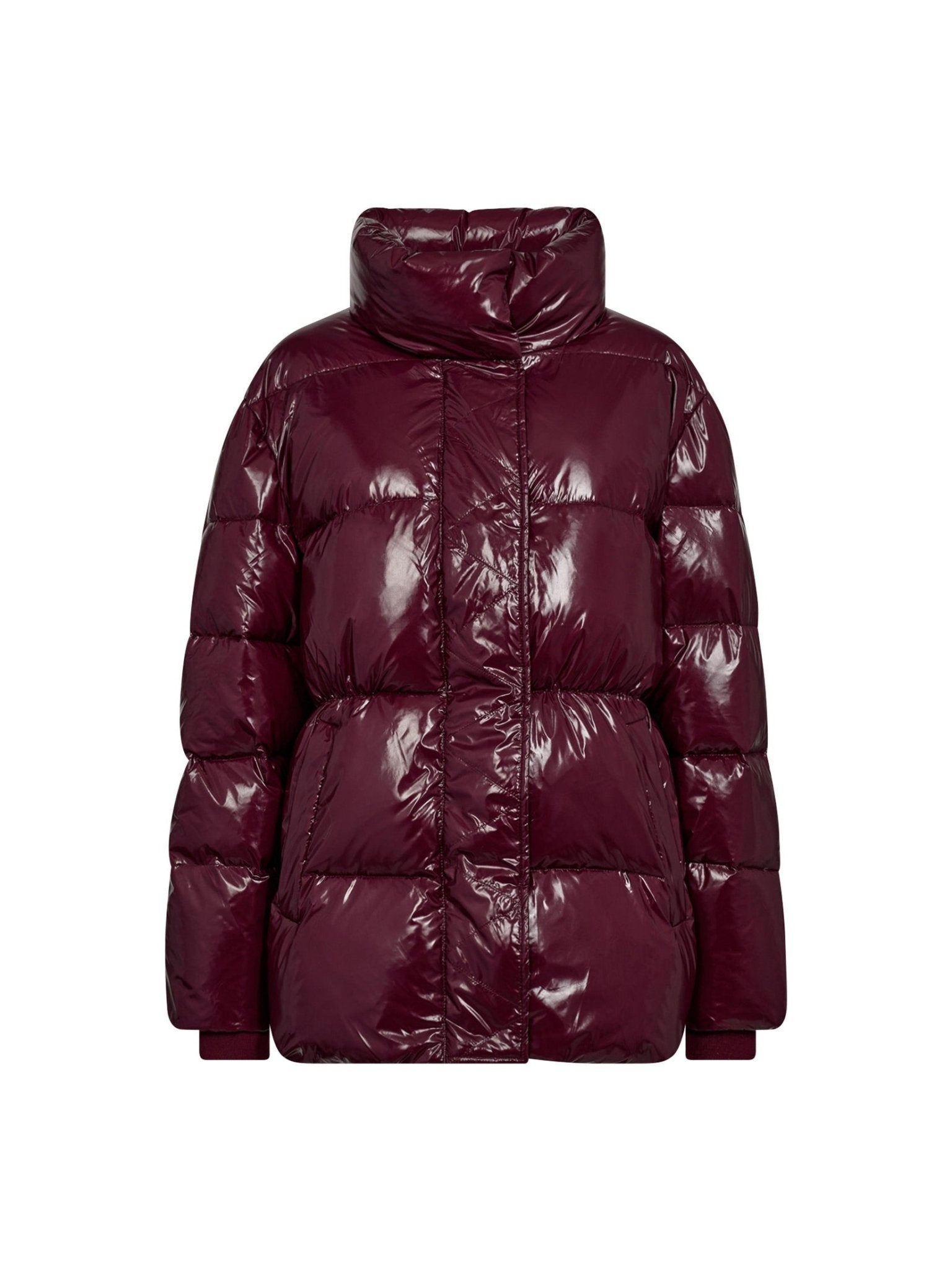 GlossyCC Puffer Jacket - Plum - Co'couture