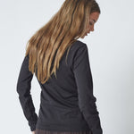 GrannyCC Embroidery LS Tee - Black - Co'couture