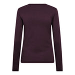 GrannyCC Embroidery LS Tee - Plum - Co'couture