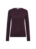 GrannyCC Embroidery LS Tee - Plum