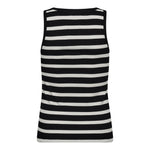 GrannyCC Rib Emb. Tank Top - OffWhite - Black - Co'couture