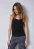 GrannyCC Rib Solid Emb Tank - Black