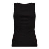 GrannyCC Rib Solid Emb Tank - Black - Co'couture