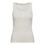 GrannyCC Rib Solid Emb Tank - White - Co'couture