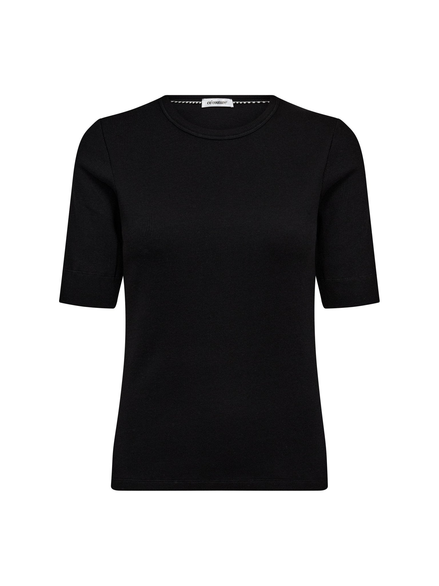 GrannyCC Rib SS O - Tee - Black - Co'couture