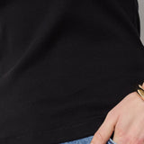 GrannyCC Rib SS O - Tee - Black - Co'couture