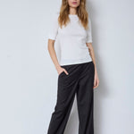 GrannyCC Rib SS O - Tee - Off white - Co'couture