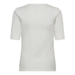 GrannyCC Rib SS O - Tee - Off white - Co'couture