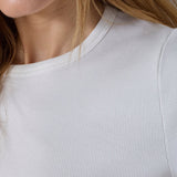 GrannyCC Rib SS O - Tee - Off white - Co'couture