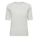GrannyCC Rib SS O - Tee - Off white - Co'couture