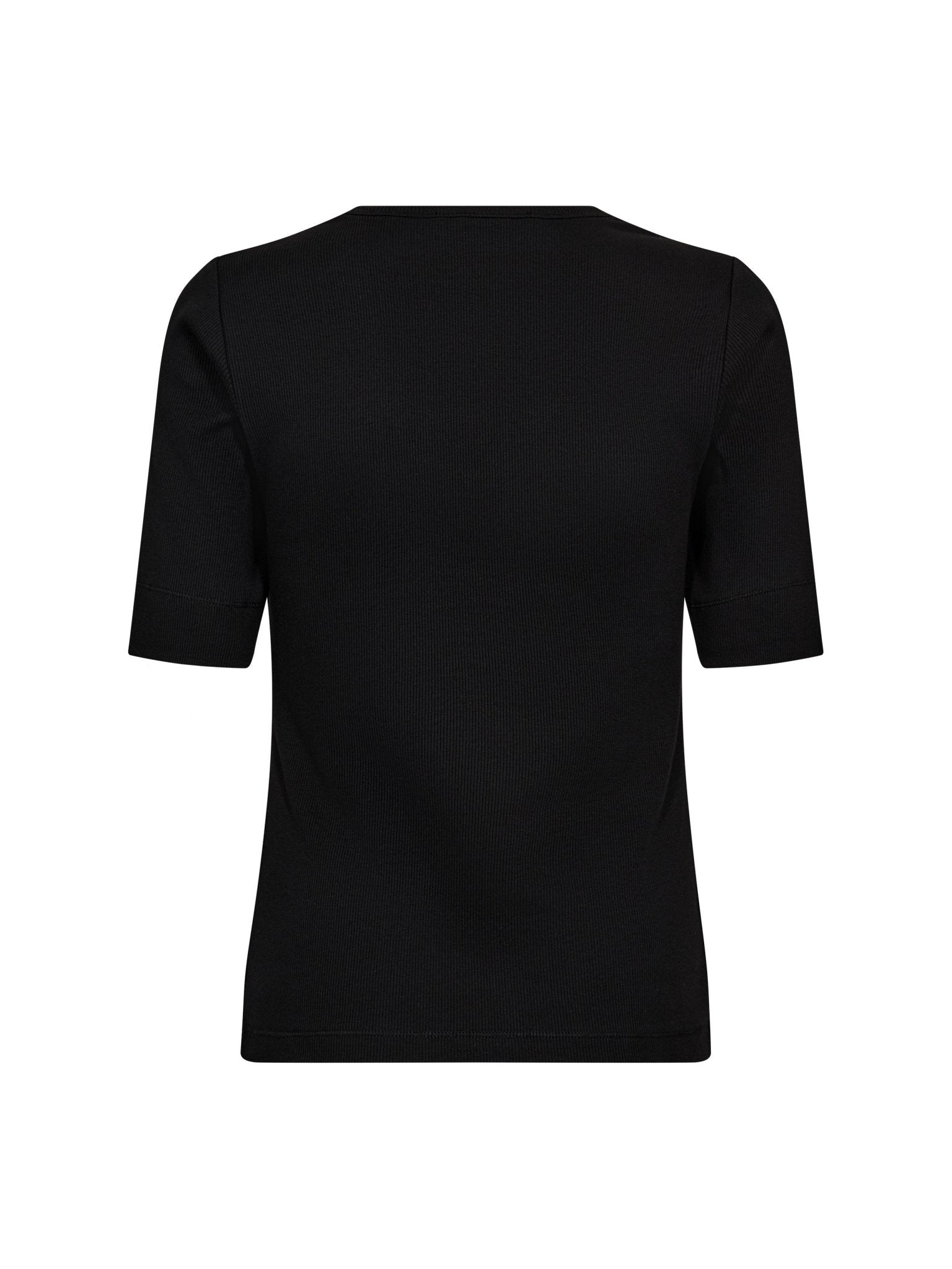 GrannyCC Rib SS V - Tee - Black - Co'couture