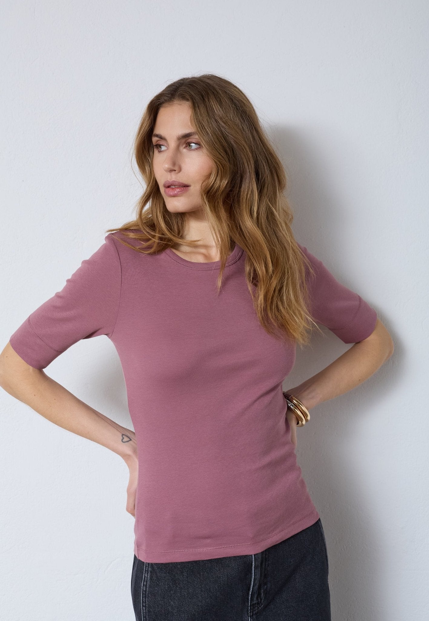 GrannyCC SS Tee - Old Rose - Co'couture