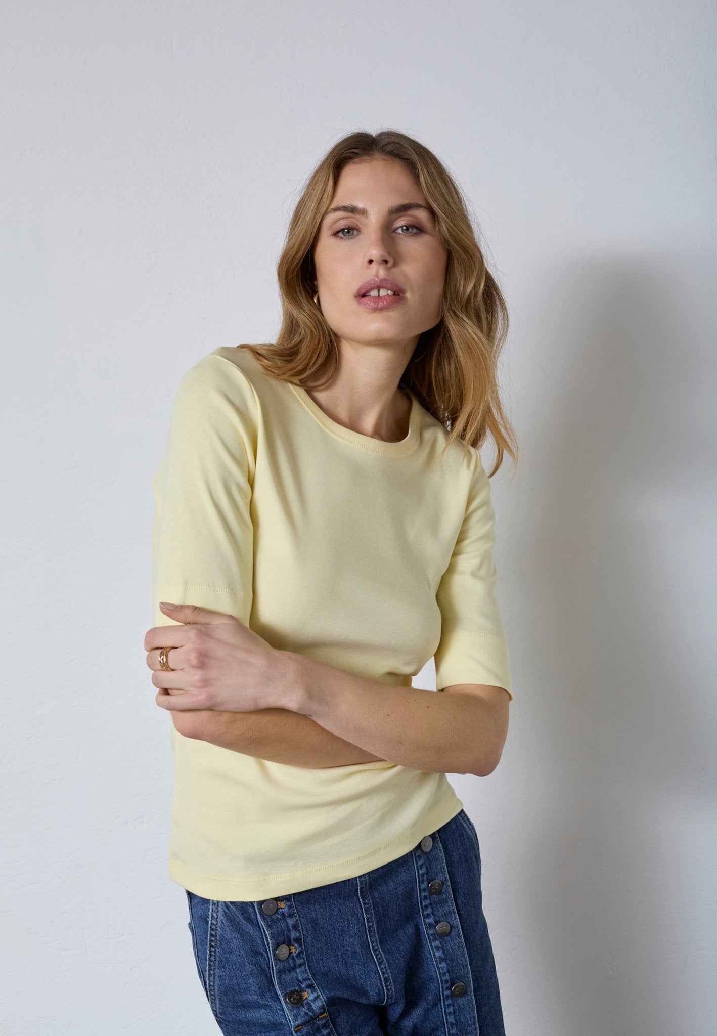 GrannyCC SS Tee - PaleYellow - Co'couture