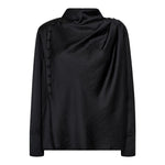 HelenCC Button Blouse - Black - Co'couture