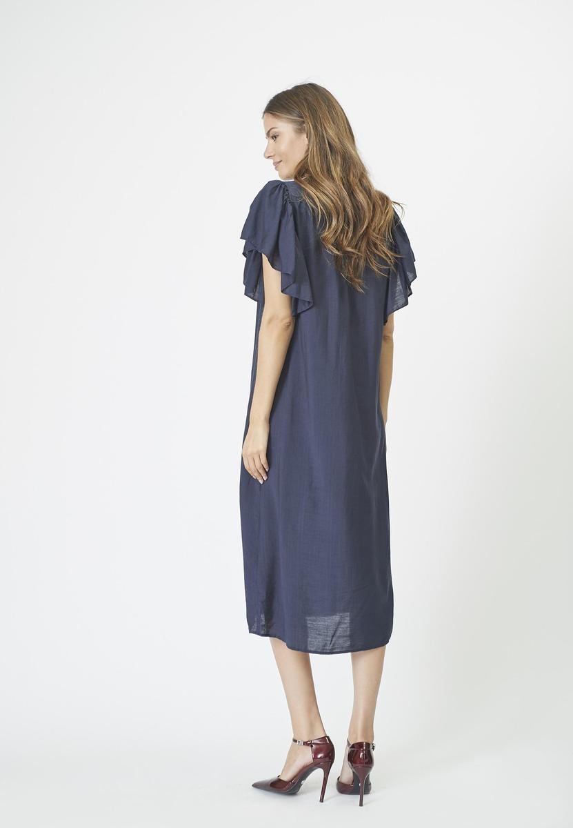 HeraCC SS Frill Dress - Ink - Co'couture