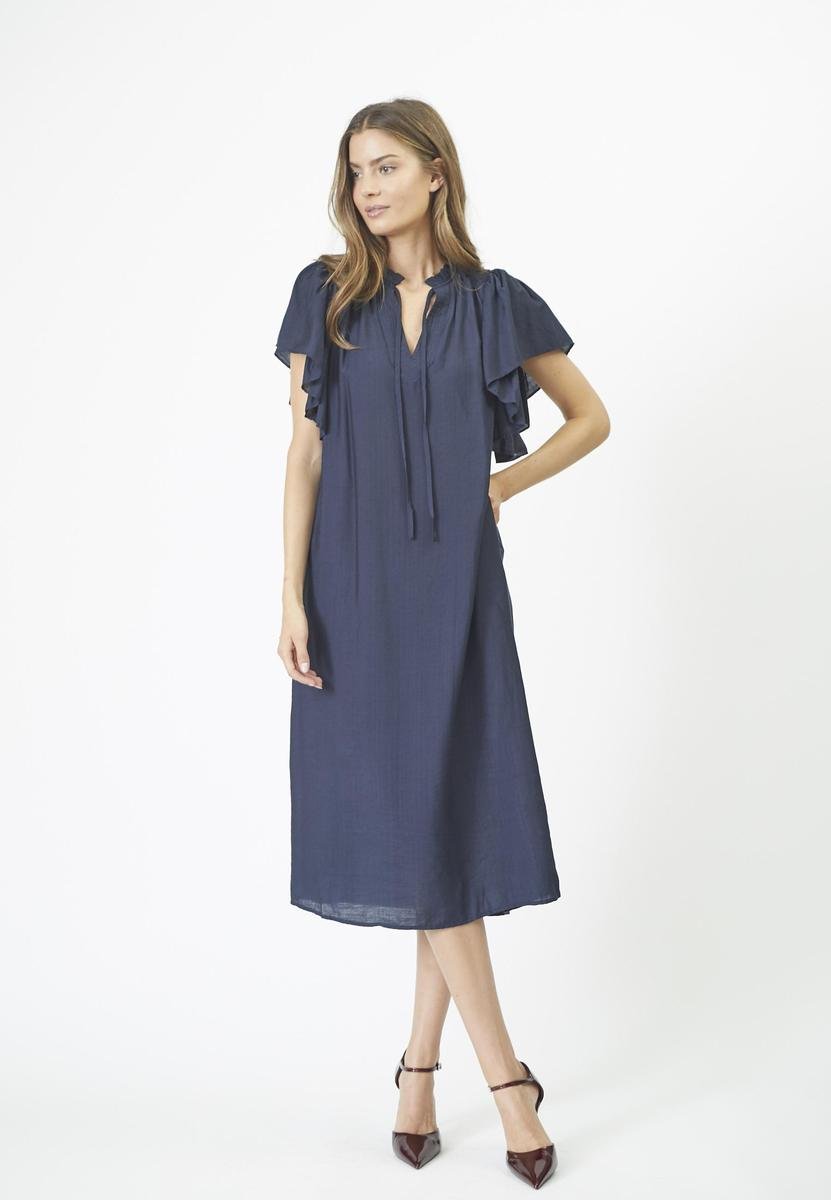 HeraCC SS Frill Dress - Ink - Co'couture