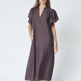HeraCC SS Frill Dress - Mocca - Co'couture