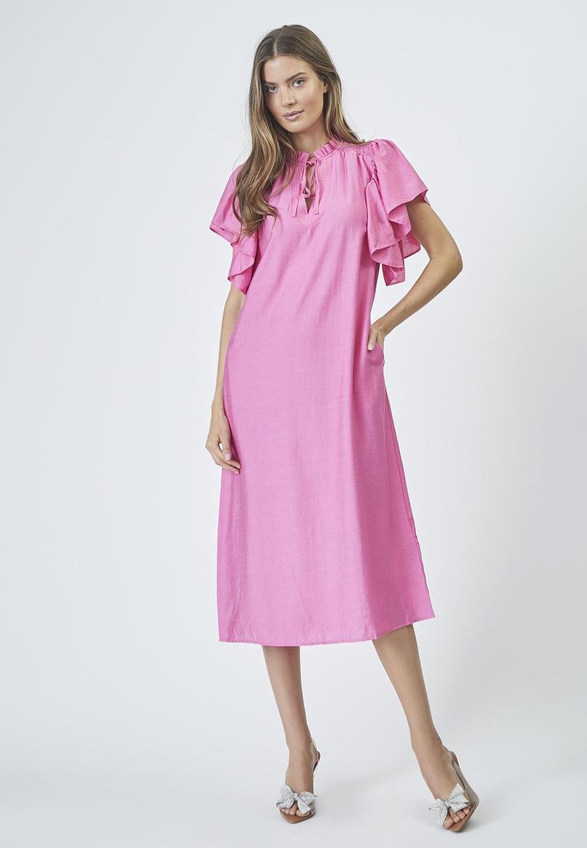 HeraCC SS Frill Dress - Pink - Co'couture
