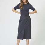 IdaCC Pin Pencil Skirt - Dark Grey - Co'couture