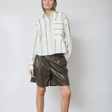IdieCC Stripe Shirt - Off - White Green - Co'couture