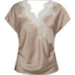 IdunCC Lace SS Blouse - Bisquit - Co'couture