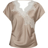 IdunCC Lace SS Blouse - Bisquit - Co'couture