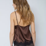 IdunCC Lace Top - Dark Brown - Co'couture