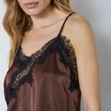 IdunCC Lace Top - Dark Brown - Co'couture