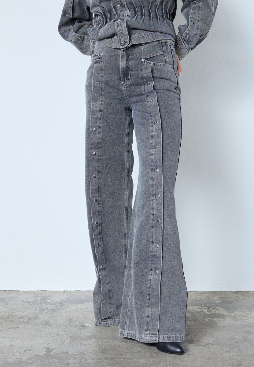 KellanCC Button LL Jeans - Mid Grey - Co'couture