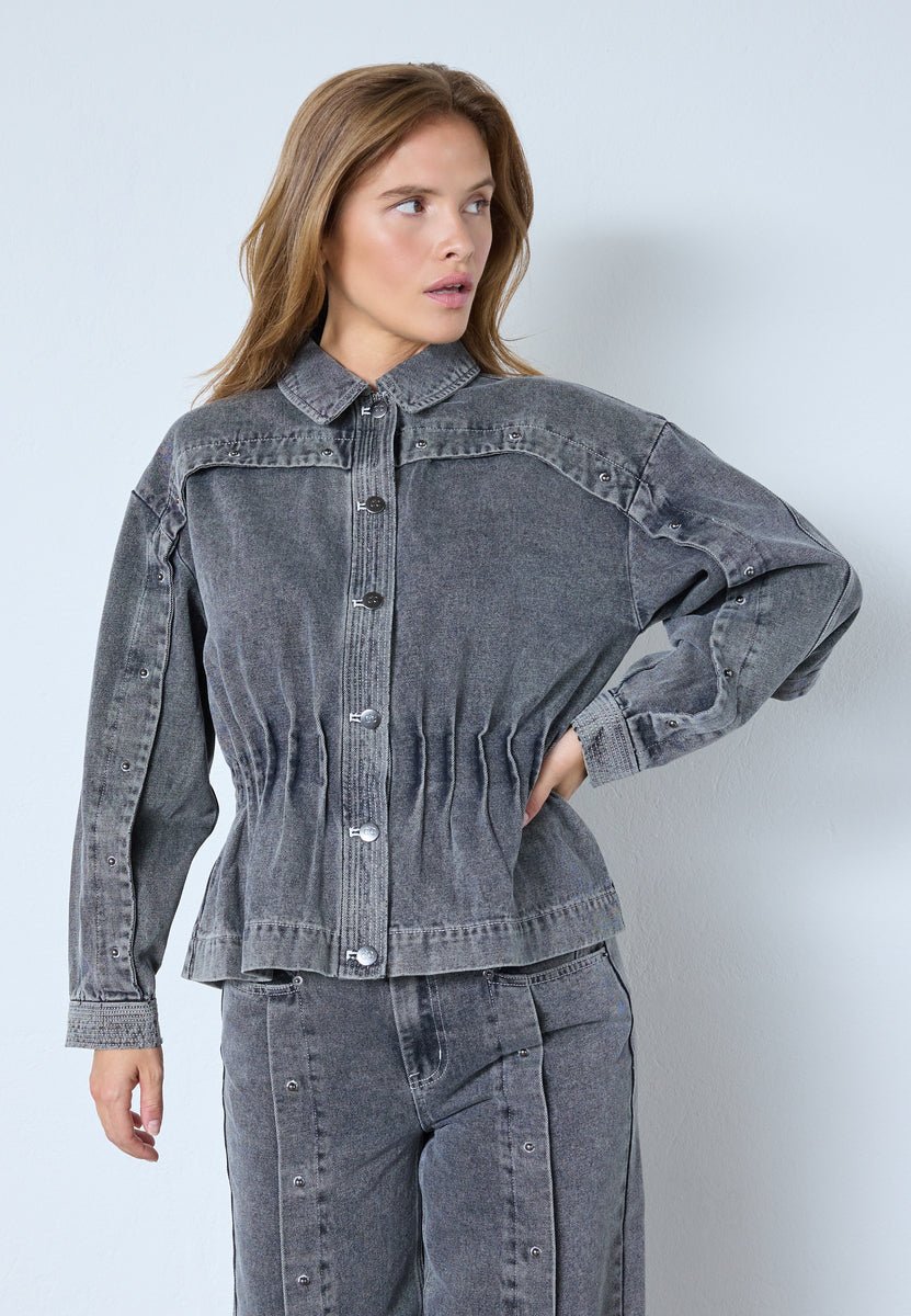 KellanCC Denim Jacket - Mid Grey - Co'couture