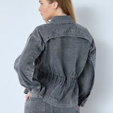 KellanCC Denim Jacket - Mid Grey - Co'couture