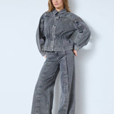 KellanCC Denim Jacket - Mid Grey - Co'couture