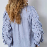 KesiCC Drape Sleeve Blouse - Pale Blue - Co'couture