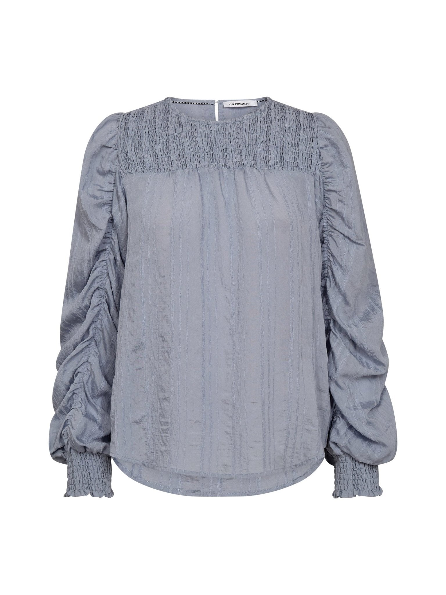 KesiCC Drape Sleeve Blouse - Pale Blue - Co'couture