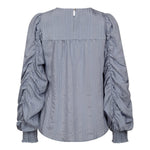 KesiCC Drape Sleeve Blouse - Pale Blue - Co'couture
