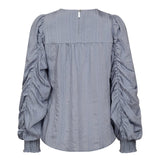 KesiCC Drape Sleeve Blouse - Pale Blue - Co'couture