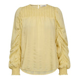 KesiCC Drape Sleeve Blouse - PaleYellow - Co'couture