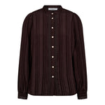 KesiCC Lace Shirt - Dark Brown - Co'couture
