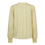 KesiCC Lace V - Shirt - PaleYellow - Co'couture