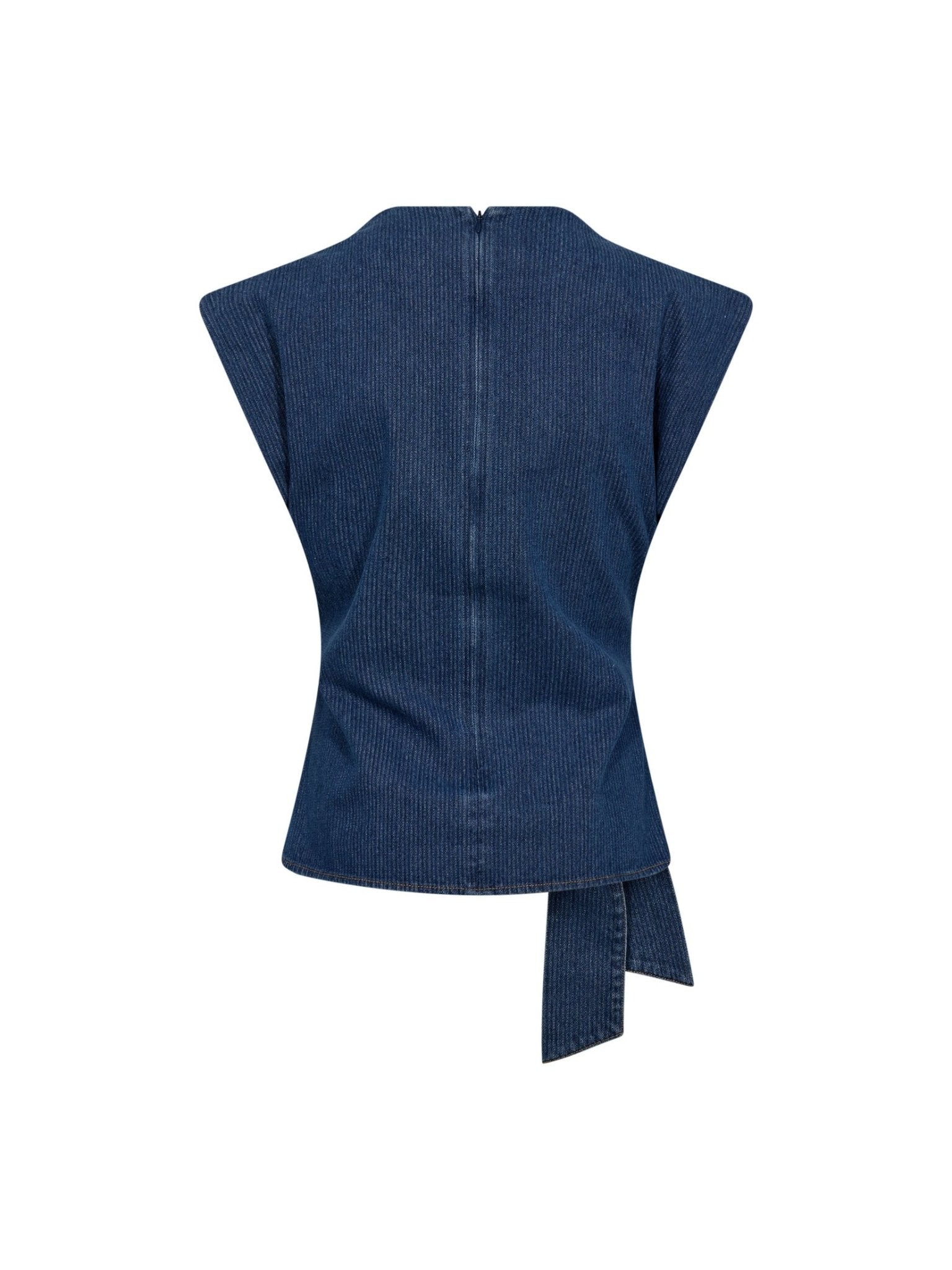 KimmyCC Pleat Top - Dark Denim - Co'couture