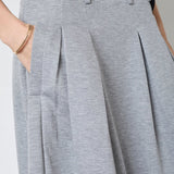 LanceCC Pleat Skirt - Grey Melange - Co'couture