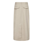 LeenaCC Linen Floor Skirt - Bone - Co'couture